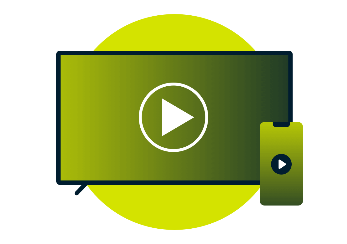 TV monitörü ekranında Sky Go logosu.