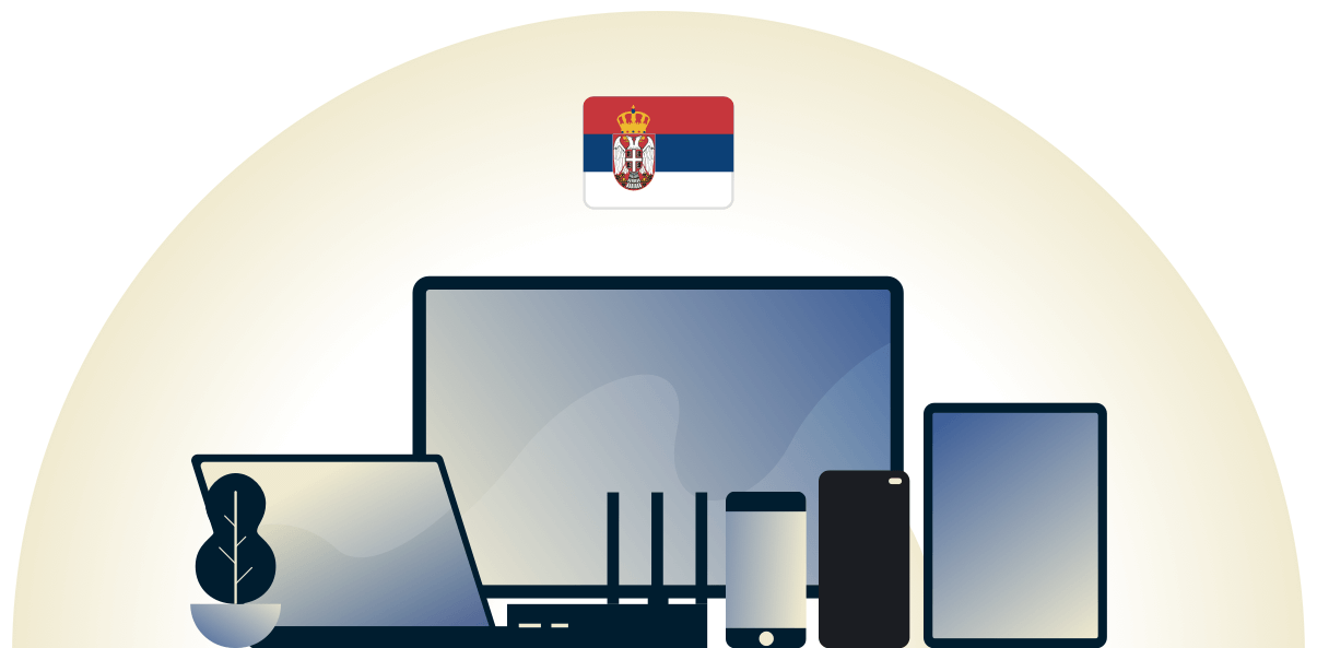 Unser Serbien-VPN schützt eine Vielzahl von Geräten.